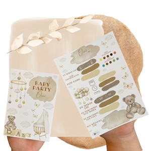 10/20/30er Set Wettkarten/ Wünschekarten für die Babyparty | Quiz | Spiel Baby Party | Baby Shower | Tippkarte | Ratespiel