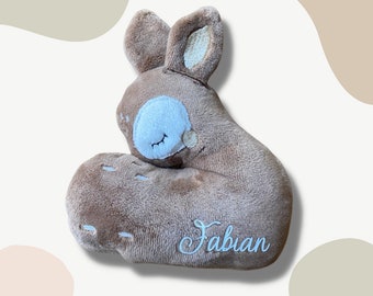 Cuddly toy personalized deer / fawn