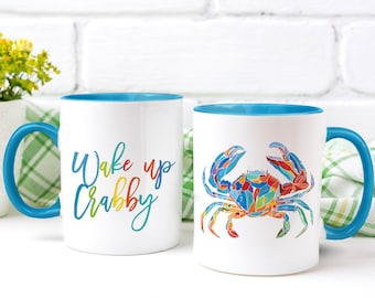 Crabby Crab Coffee Mug 11oz - Etsy