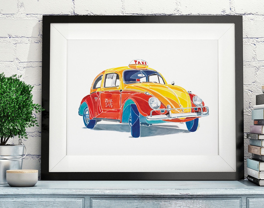 Car Print Vintage Car Decor Car Wall Art Boys Room Decor Etsy