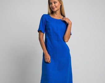 Kleid aus 100 % Leinen/ 1211