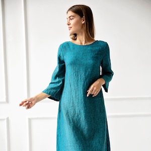 Vestido Suelto 100% Lino / 1219