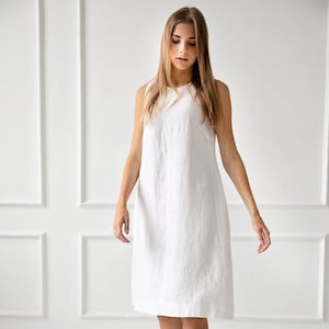 100% Linen Dress/ 1266