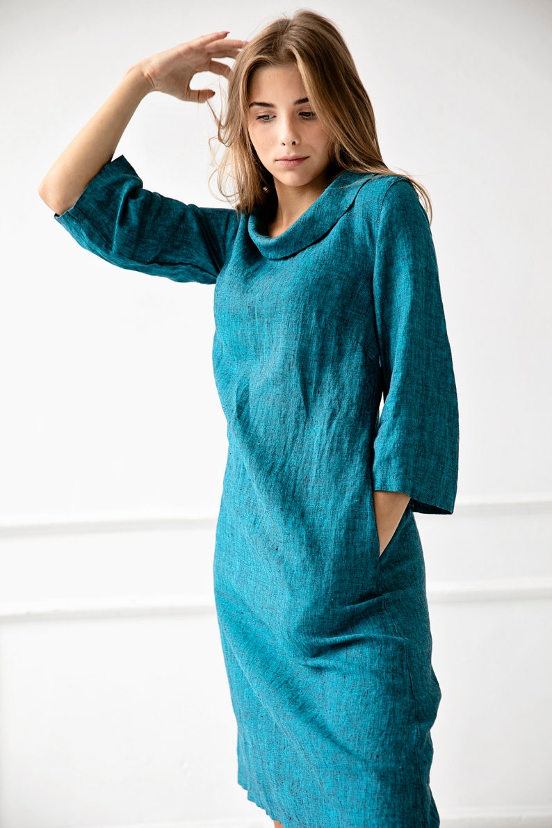 Robe 100 lin robe ample en lin robe lin vêtements en lin Etsy France