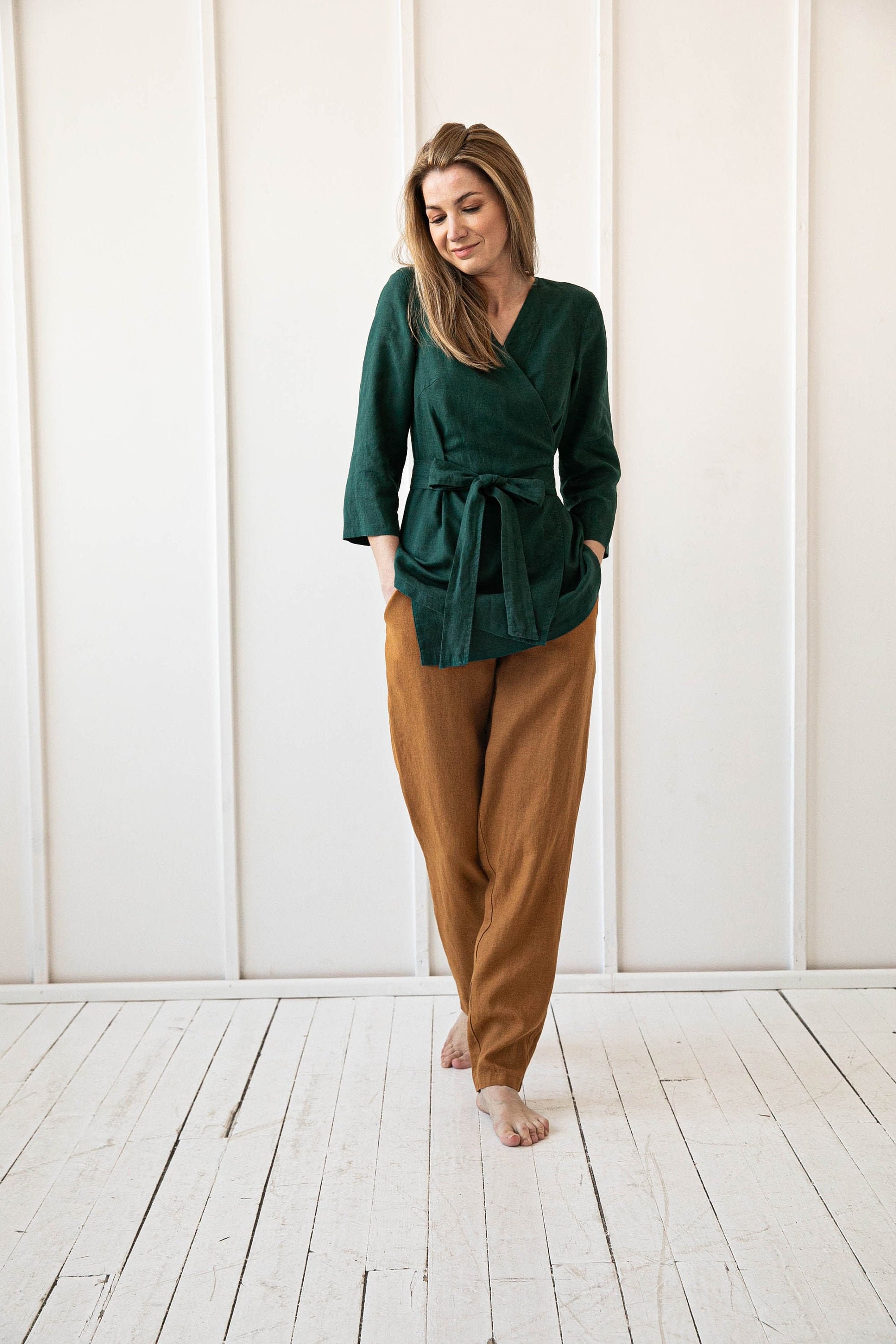 Linen Shirt Forest Green - Etsy Linen Shirt Forest Green - Etsy