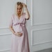Maternity 100% Linen Wrap Dress / Linen Pregnancy Dress / Flax Dress / Linen Clothing / Pregnancy Robe / Maternity Dress / Maternity Robe 