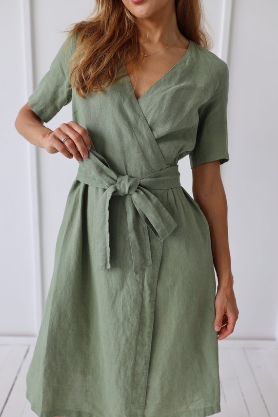 100% Linen Dress Loose Linen Pregnancy Dress Flax Dress - Etsy