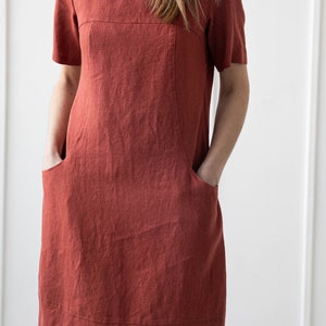 100% Linen Dress/ 1210 image 5