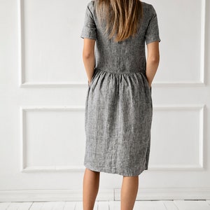 100% Pure Linen Dress/ 1228 image 3