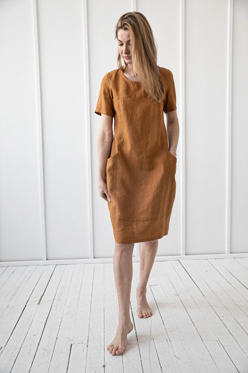 100% Linen Dress/ 1210 image 4