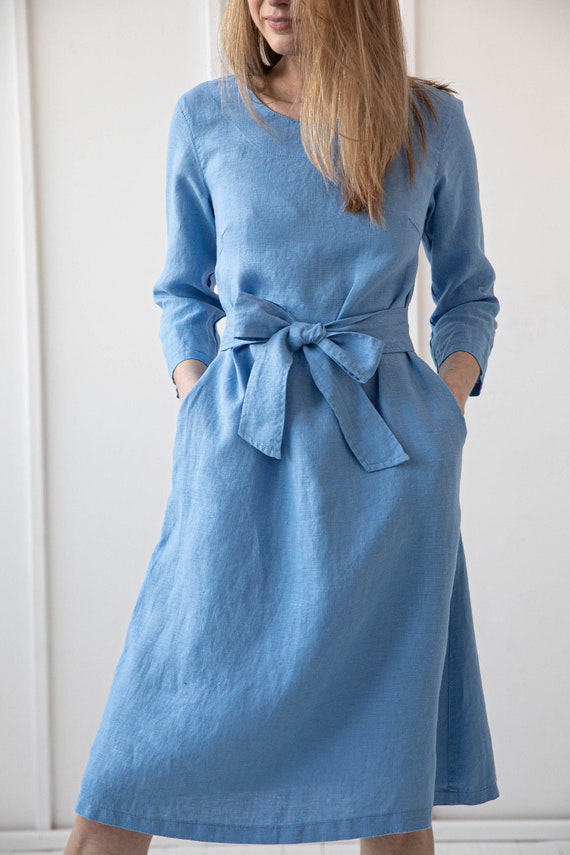 100 linen dress