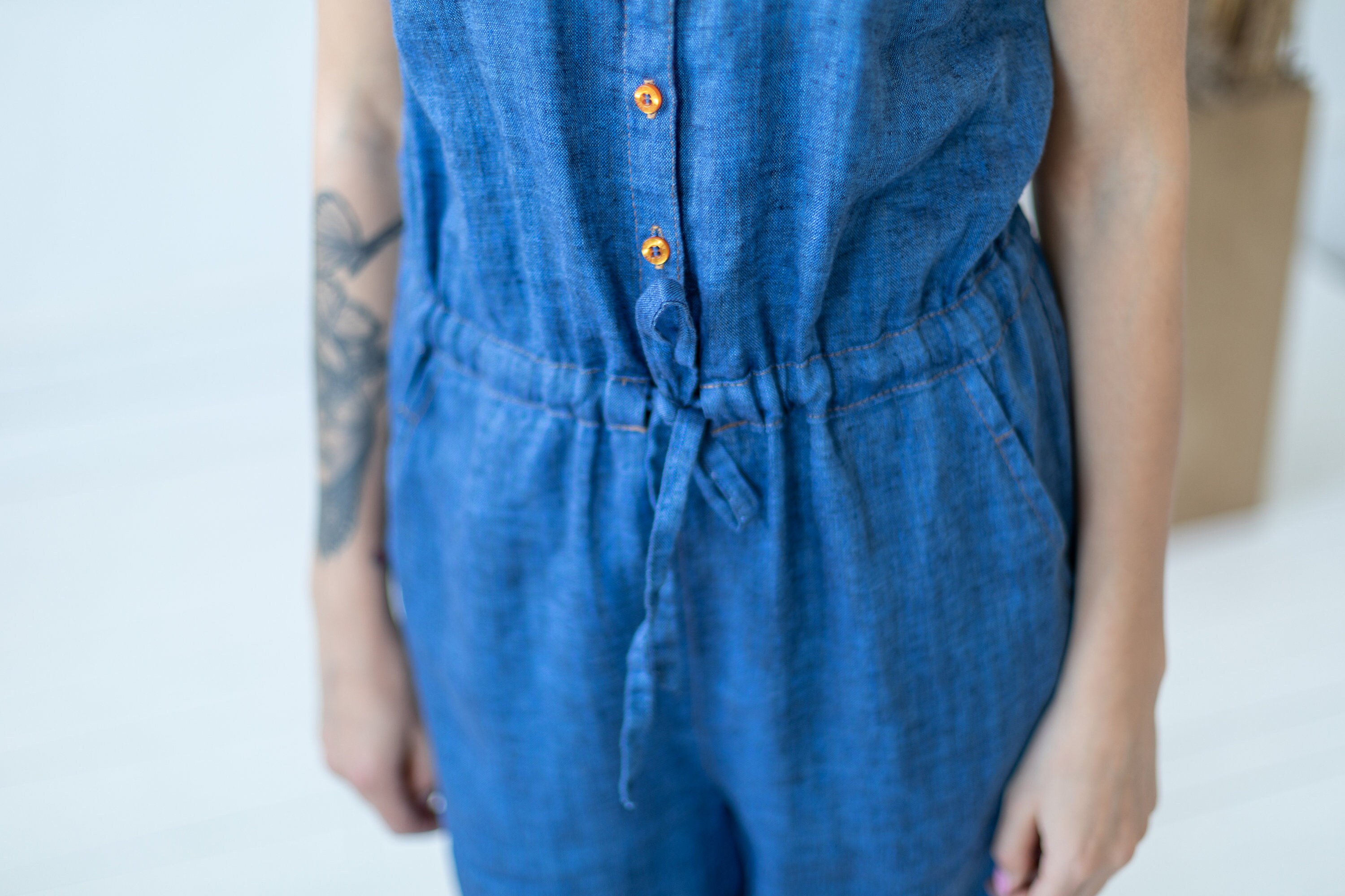 Linen Jumpsuit /loose Linen Jumpsuit/ Flax Jumpsuit/ Linen Etsy