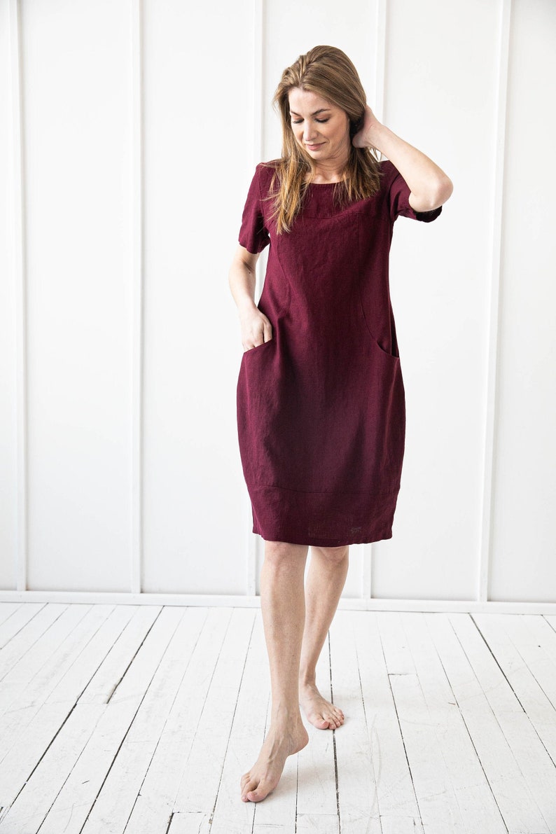 100% Linen Dress/ 1210 image 1