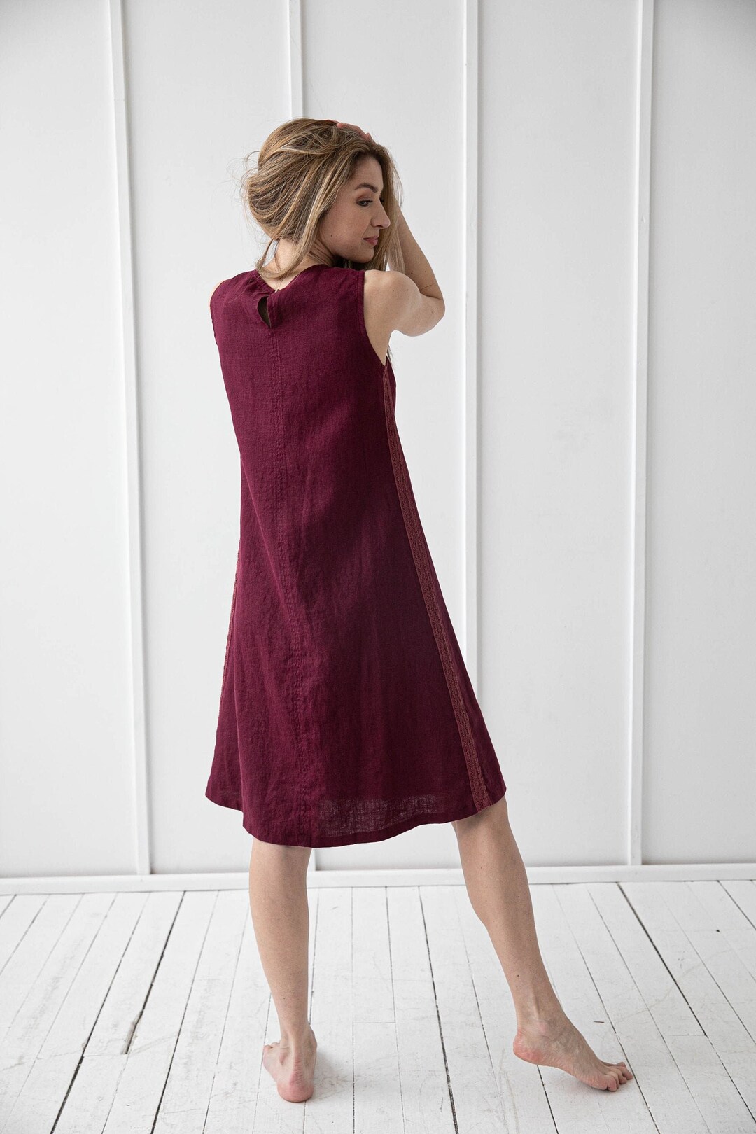 Linen Lace Dress