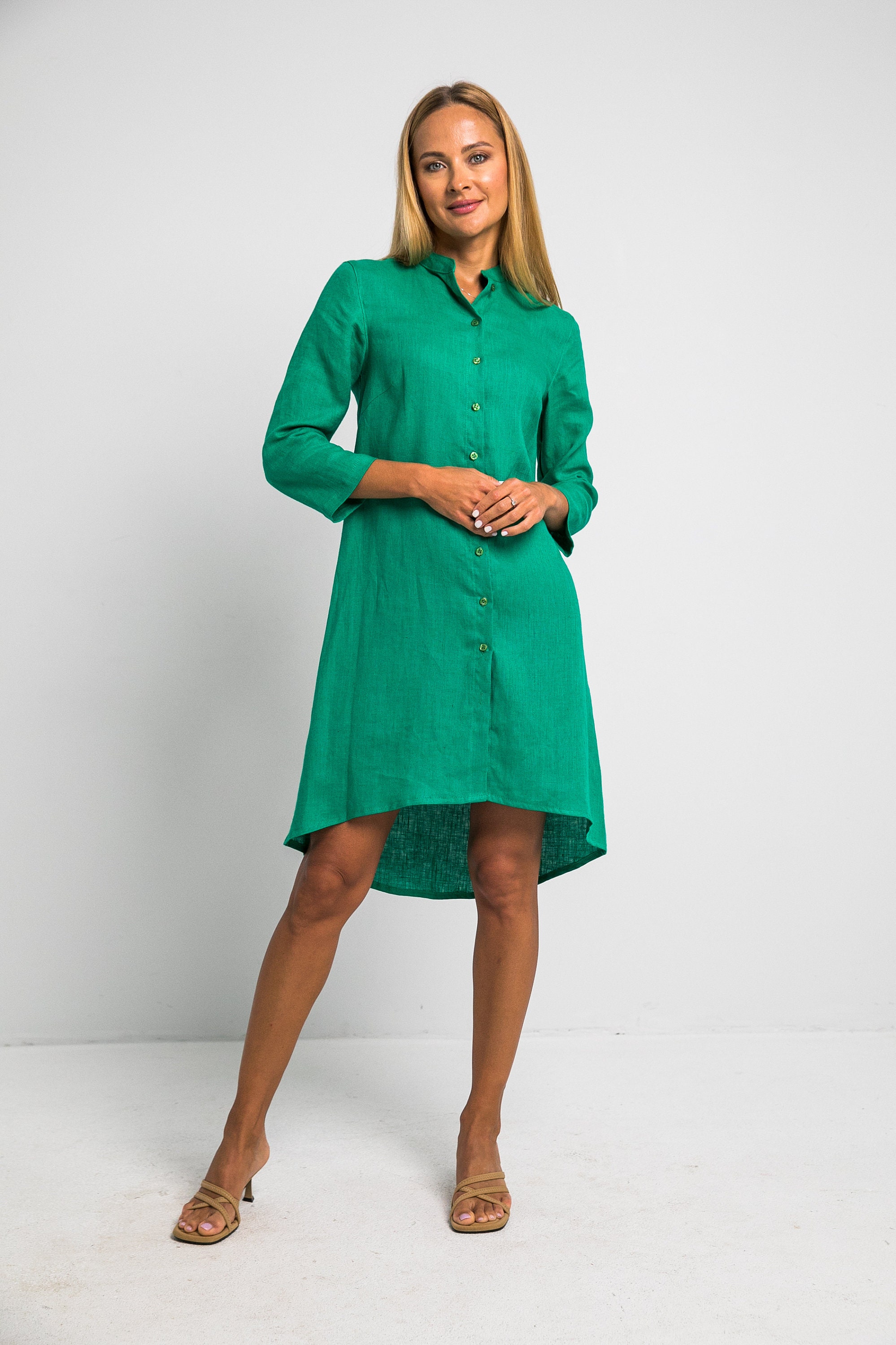 linen asymmetrical shirt dress Isabelle Poplin Asymmetric Dress | French Connection | Dresses | White