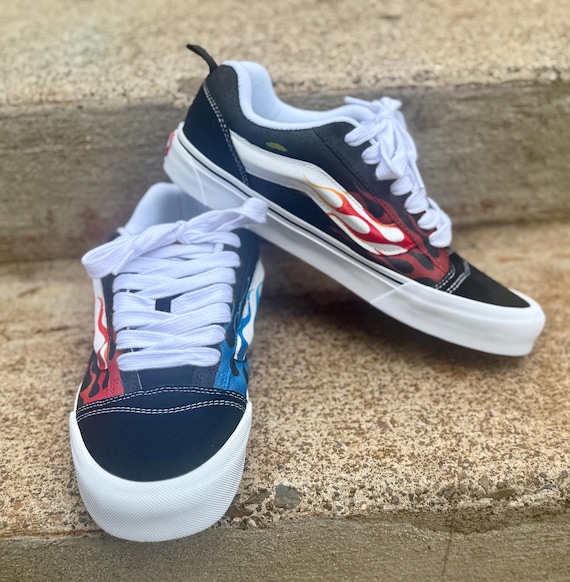 Vans Sneakers Vans Shoes Fire Design Flame Van Shoe Styles Vans