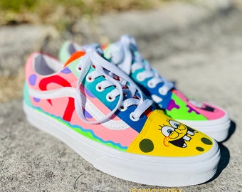 spongebob vans shoes