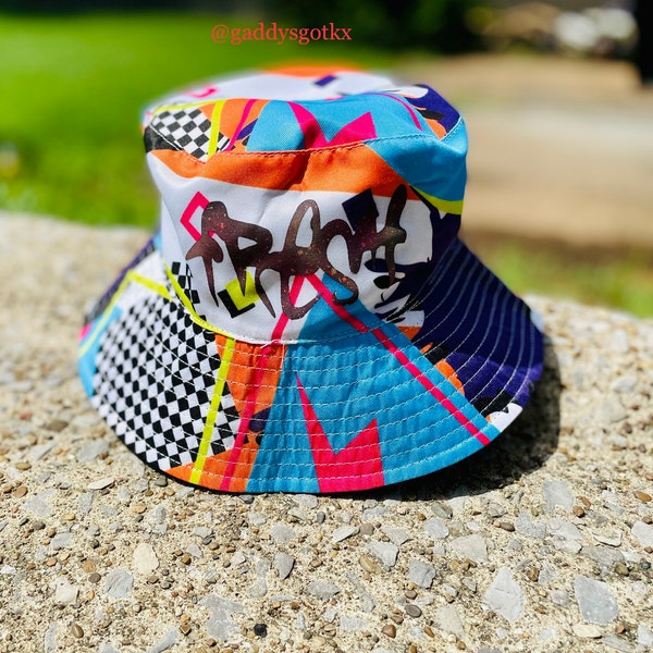 90’s inspired “FRESH” bucket hat