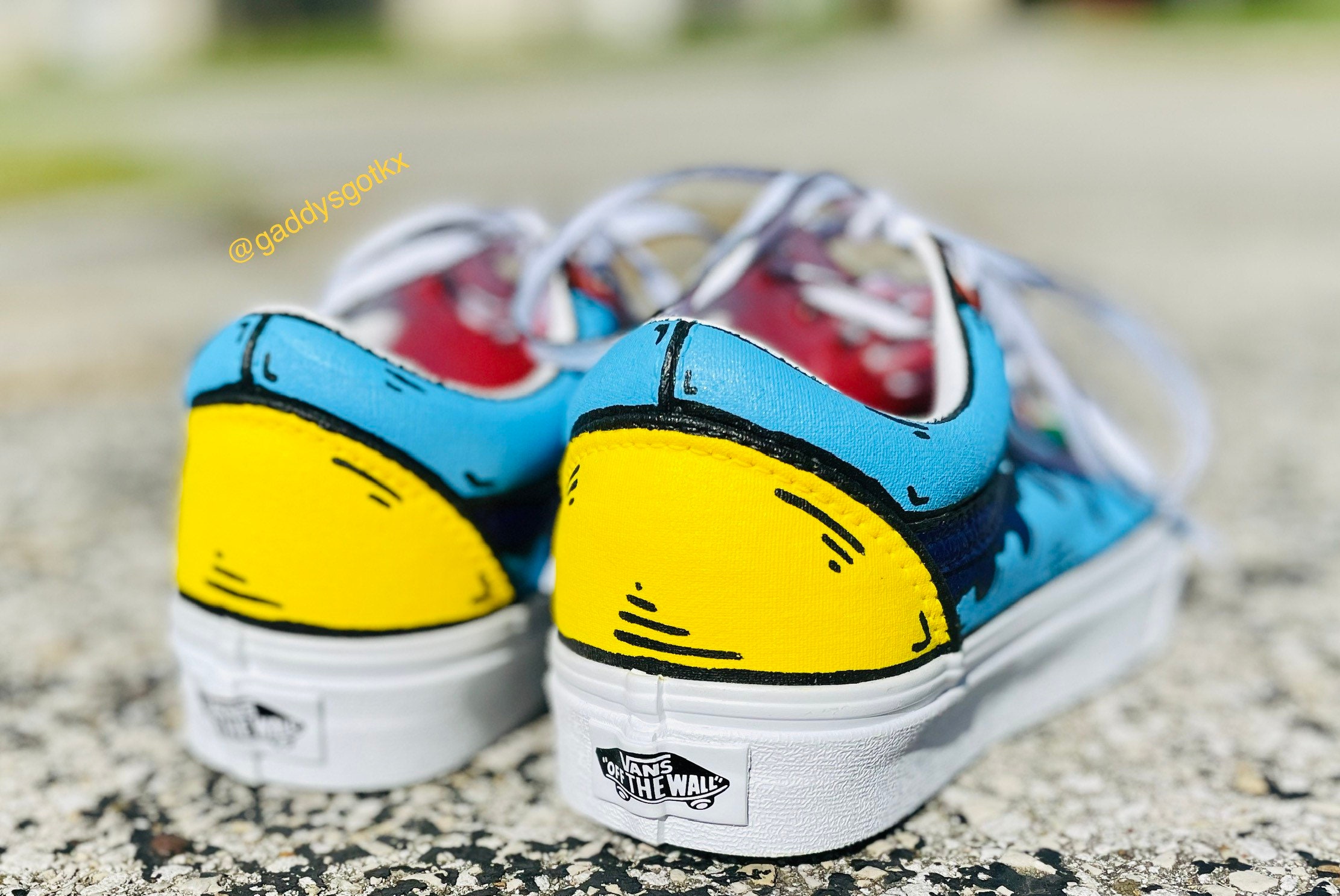 Custom Cartoon-Style Vans