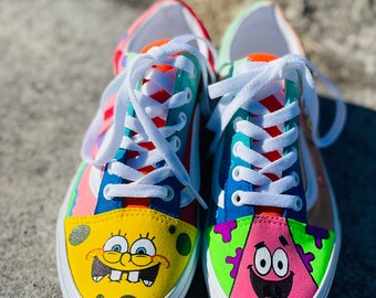 Custom Vans Spongebob and Friends
