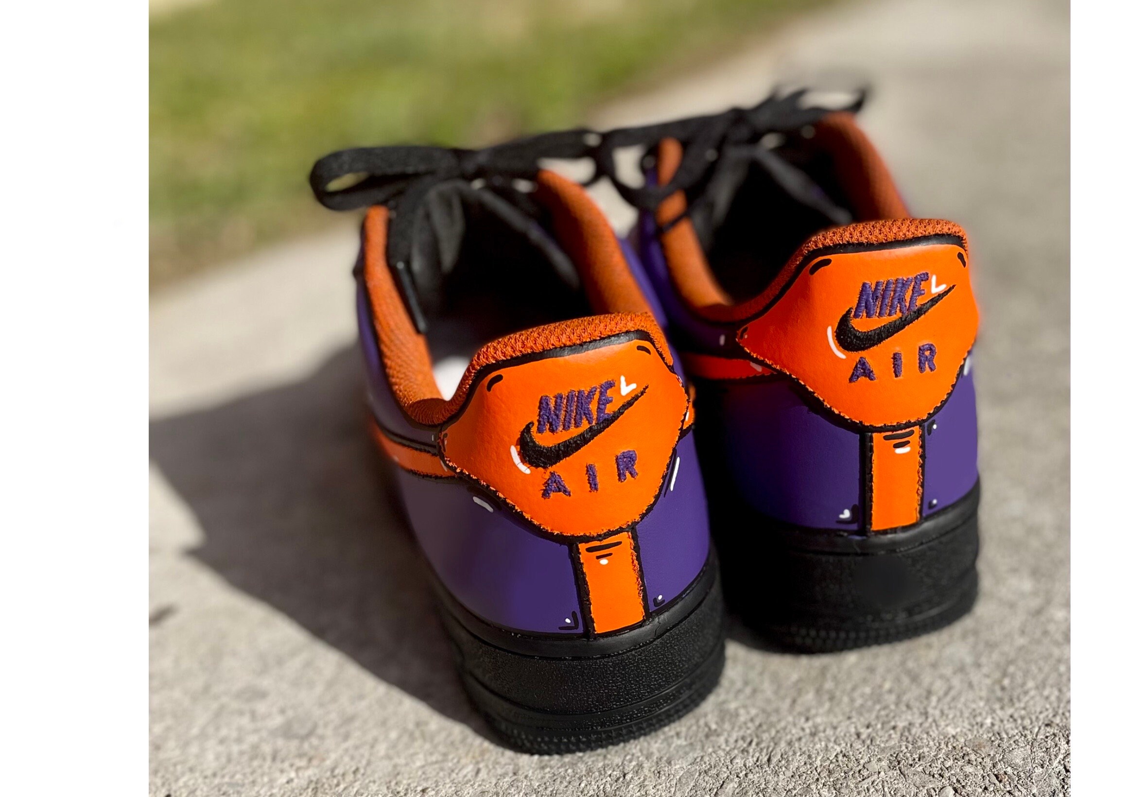 orange and purple air forces