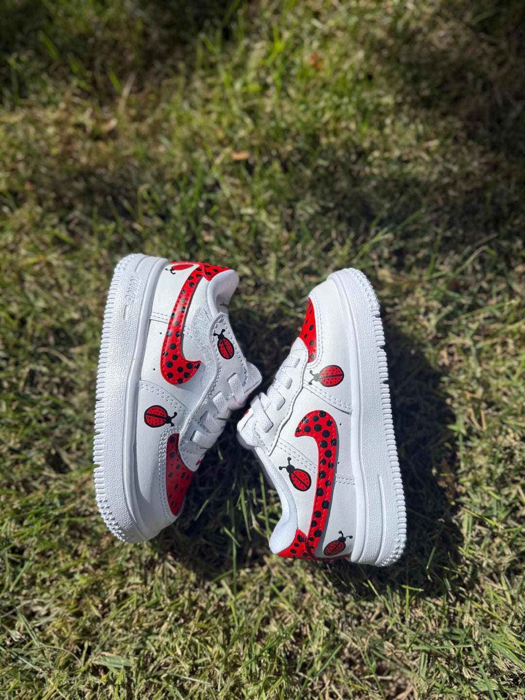 Lady Bug Air Force 1's (kids)