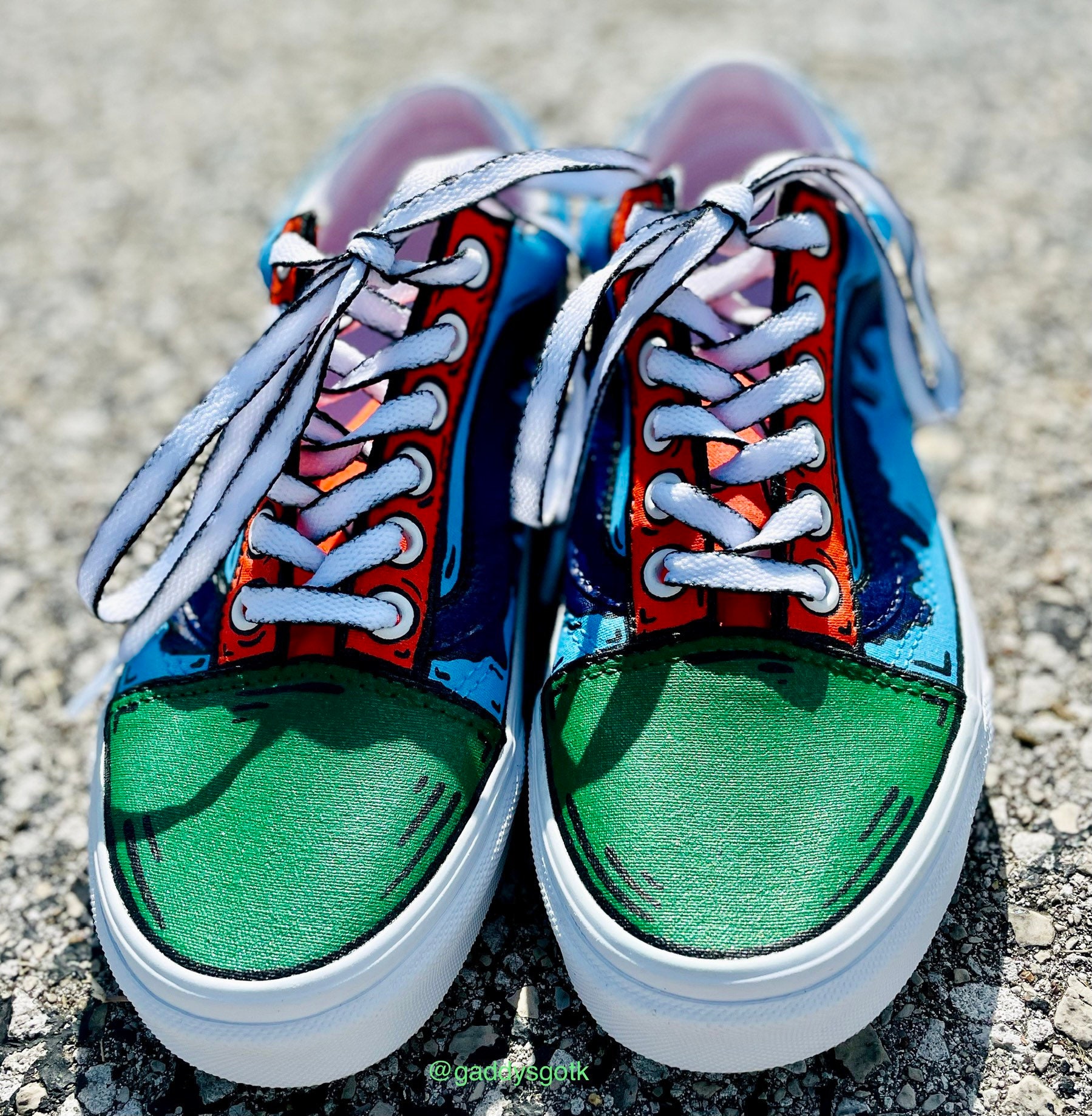 vans custom marvel