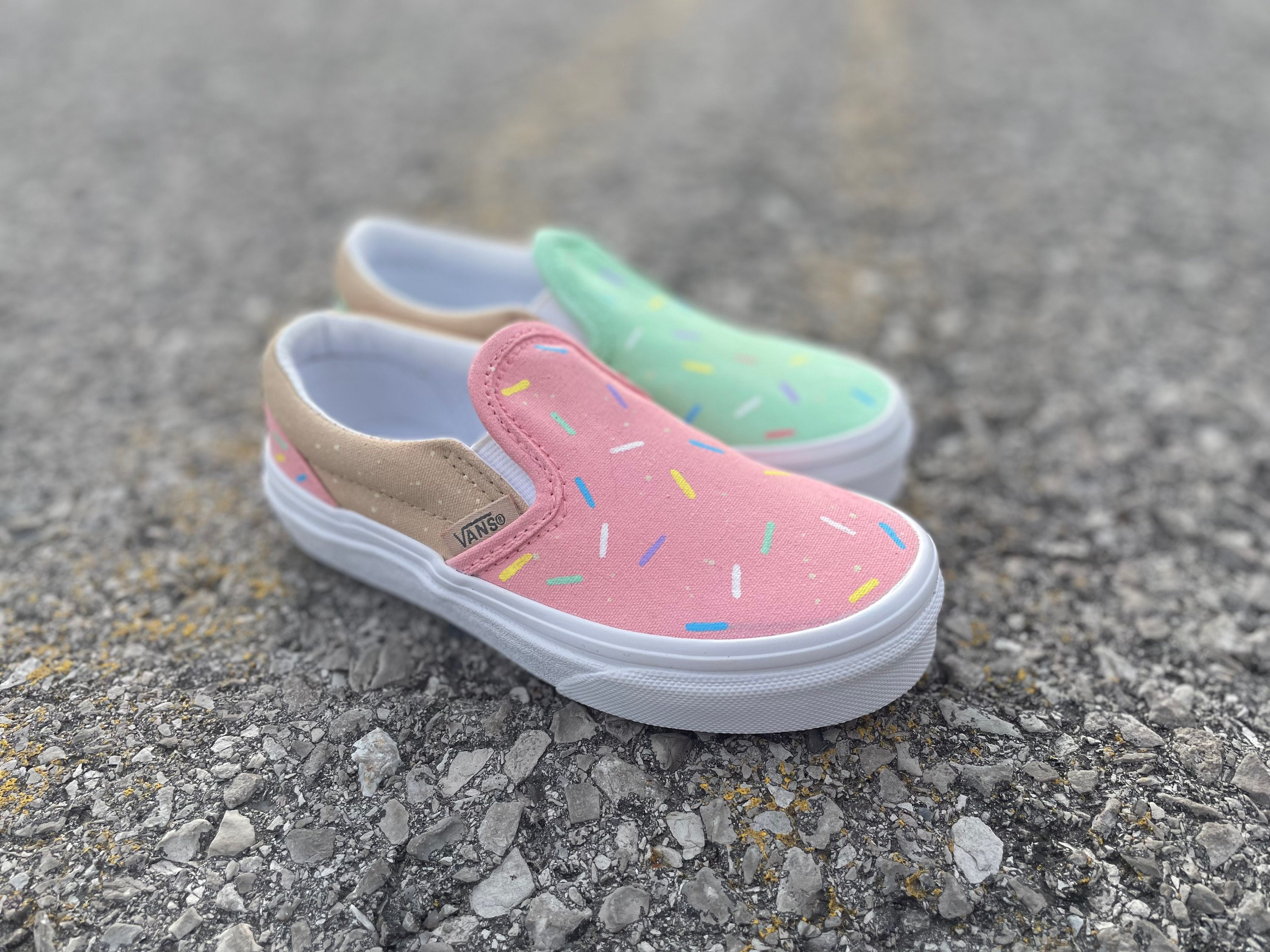 Canvas Slip-On Vans Custom Cream  Vans shoes fashion, Louis vuitton shoes  sneakers, Leather shoes woman