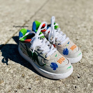 custom dinosaur air force 1