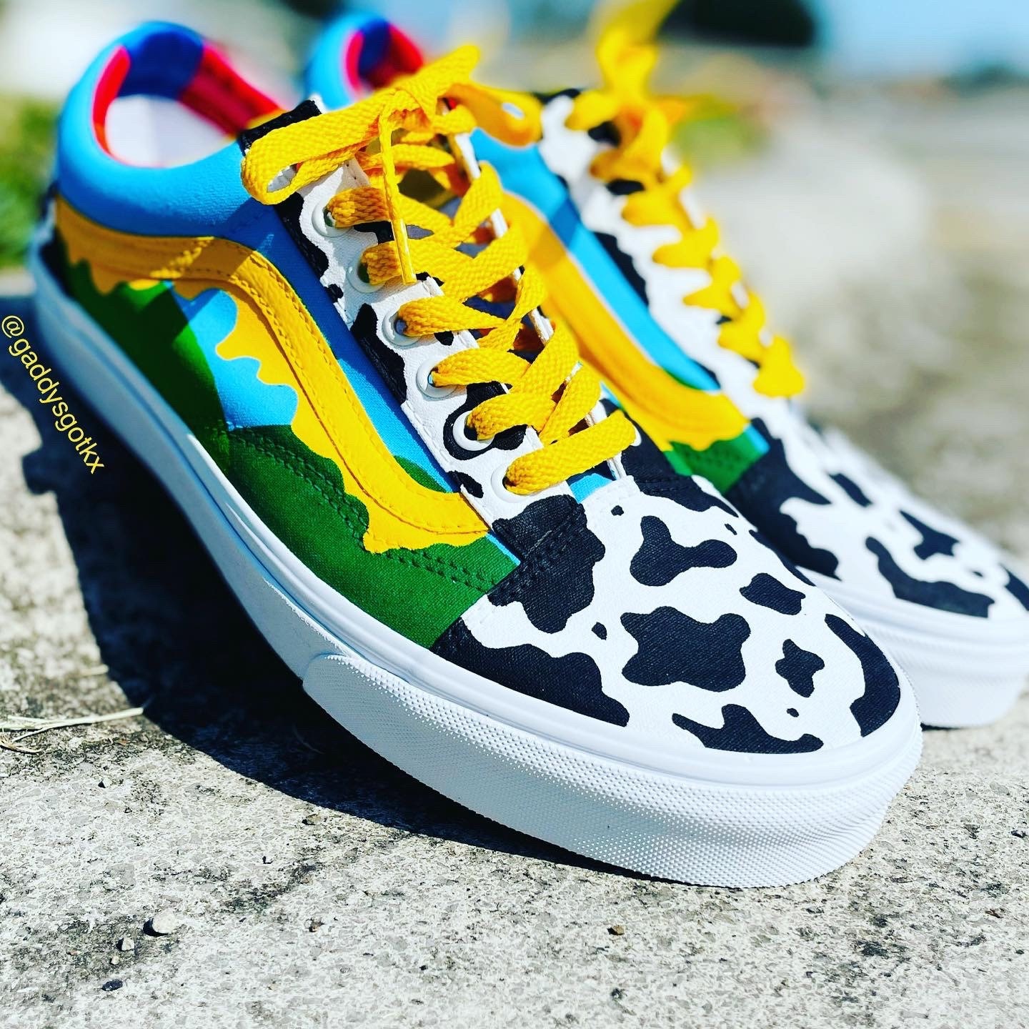 Nike Chunky Dunky Ben and Jerry Custom Hand Painted Air Force 1s – B Street  Shoes