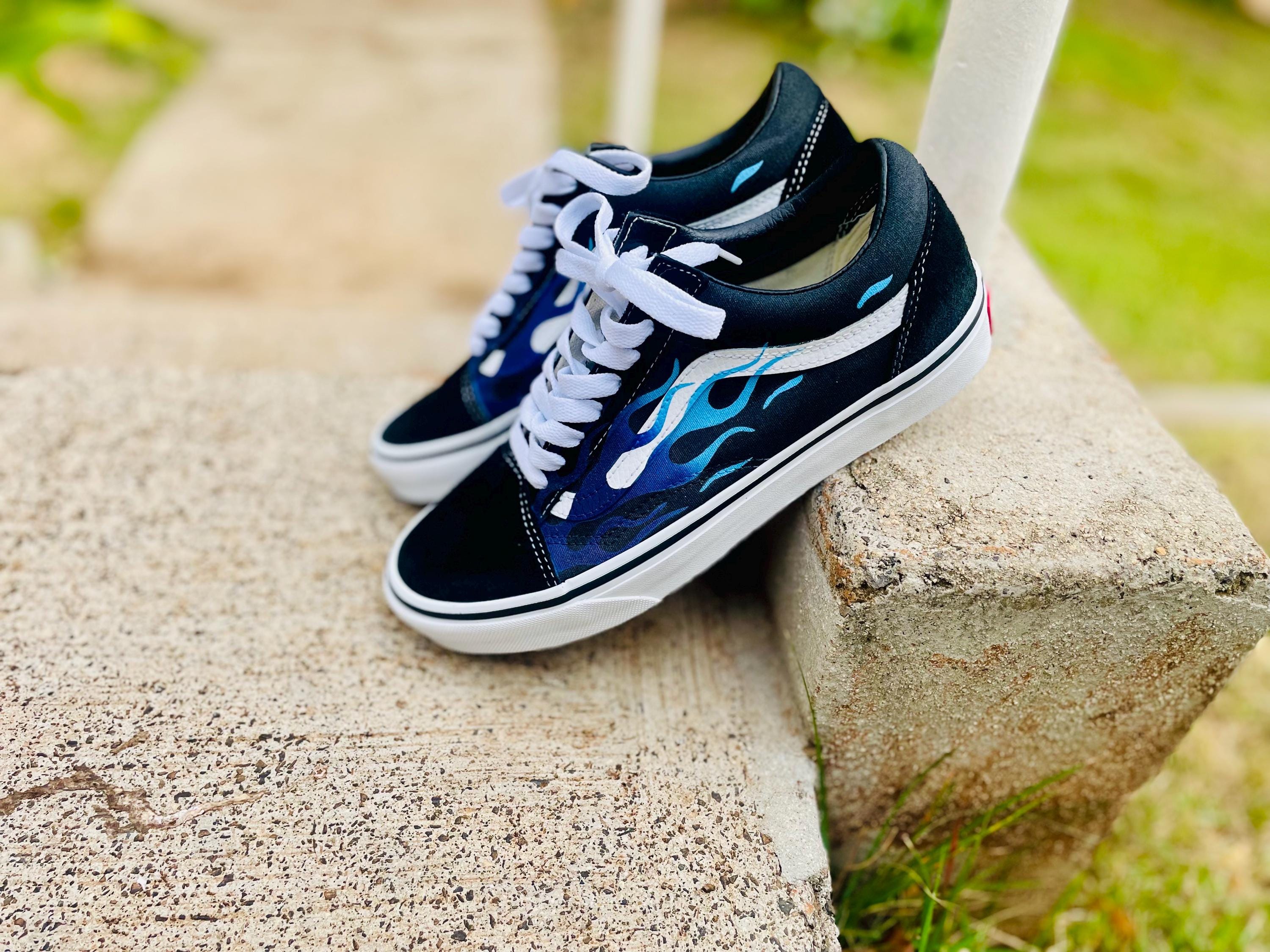 Ombré Flamed Vans - Etsy
