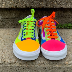 What the Neon is going on here custom vans