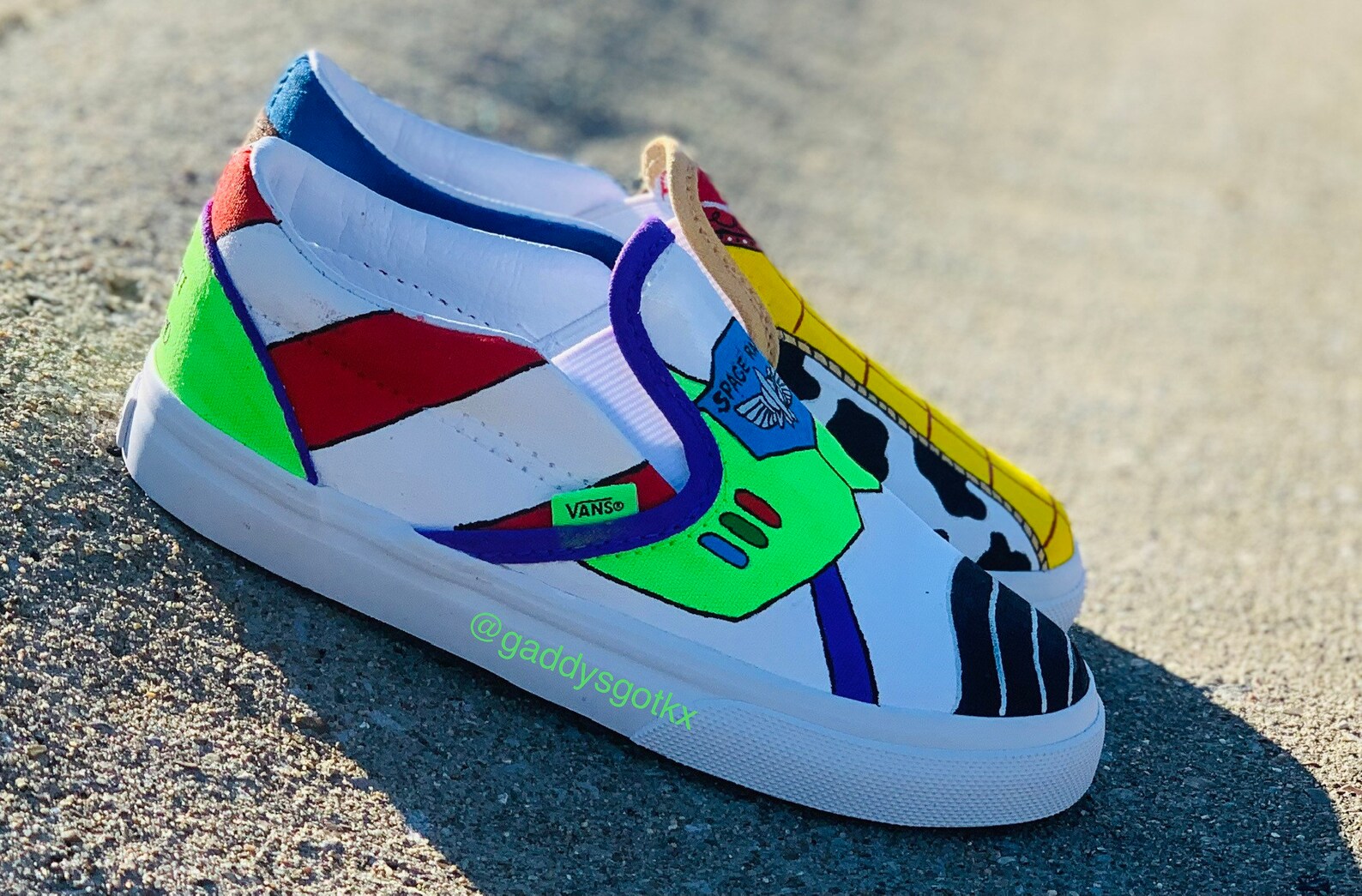 Custom Vans Toy Story Themed Toddler Etsy