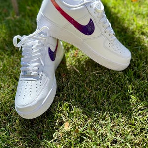 Hand Painted Sunset Ombré Air Force 1 Sneakers