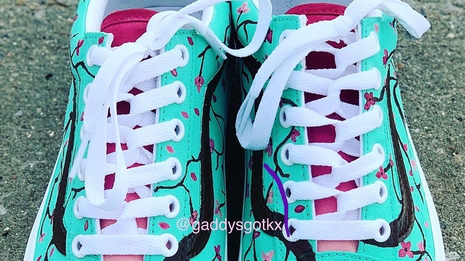 Custom Vans Arizona Green Tea Inspired - Etsy Custom Vans Arizona Green Tea Inspired - Etsy