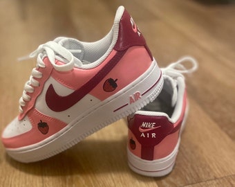 Strawberry Custom Air Force 1’s