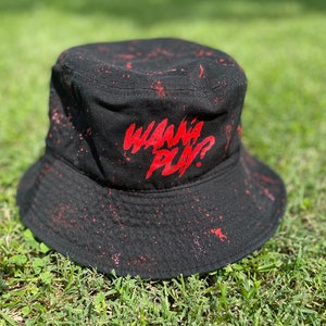 Horror movie “wanna play” bucket hat