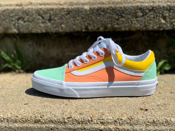 Pastel orange vans outlet