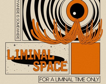 Liminal Space - Minimalist Retro Horror Style Print
