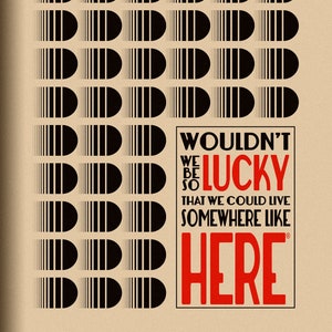 Wouldn't We Be So Lucky? 12" by 18" Vintage Retro Style Poster