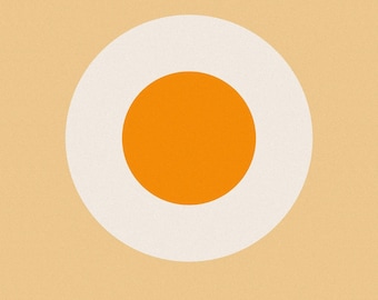 Egg - Minimalist Breakfast Art