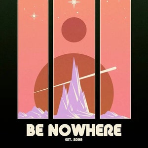 Be Elsewhere - Retro Style "Liminal Space Travel" Poster