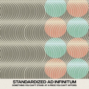 Ad Infinitum estandarizado - Póster psicodélico de ciencia ficción de 12" por 18"