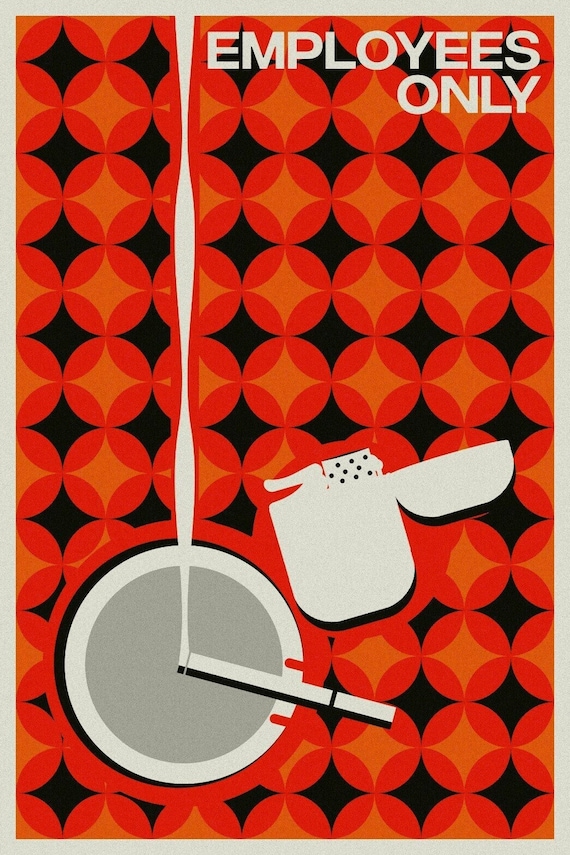Rserv aux employs - Poster Cigarette Lounge de style rtro vintage -  Etsy France