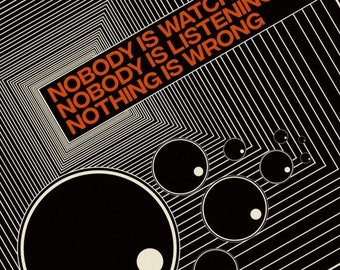 Nothing Is Wrong - Dystopian Scifi Brutalist Propaganda Parody Poster