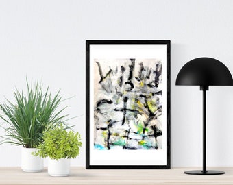 Druckbare abstrakte moderne Kunstwerk, bunte Original Acryl Aquarell, digitaler Download Kunst für Home Dorm Büro Dekor Handwerk