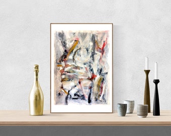 Druckbare abstrakte moderne Kunstwerk, bunte Original Acryl Aquarell, digitaler Download Kunst für Home Dorm Büro Dekor Handwerk