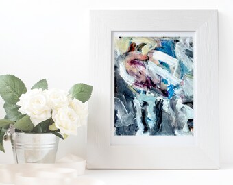 Druckbare abstrakte moderne Kunstwerk, bunte Original Acryl Aquarell, digitaler Download Kunst für Home Dorm Büro Dekor Handwerk