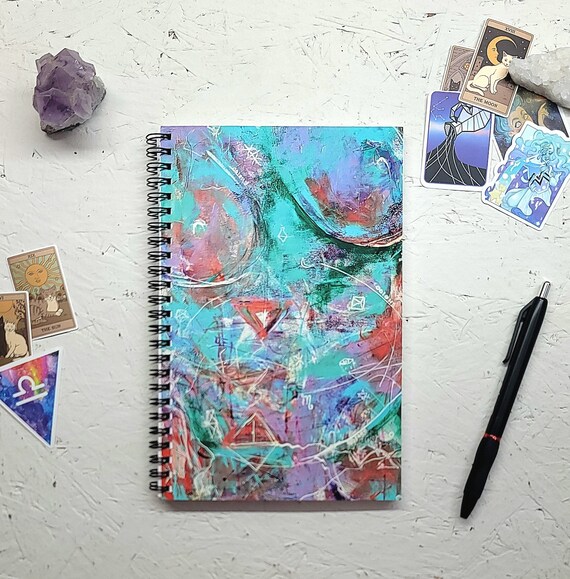 Divine Feminine Art Print Spiral Notebook | Dotted Journal