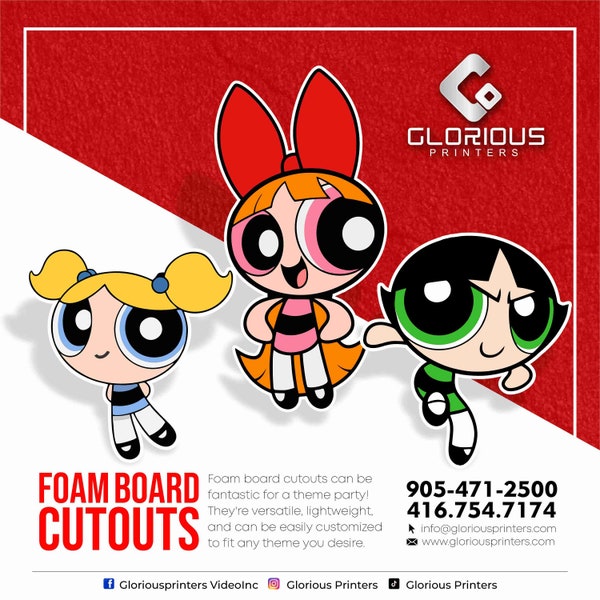 Foam Boards Cutout Etsy